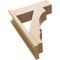 Ekena Millwork 7 1/2-in W x 22-in D x 30-in H Balboa Block Rough Cedar Woodgrain TimberThane Outlooker, Primed Tan OUTUR075X22X30BOA44RCPR - alternate 4